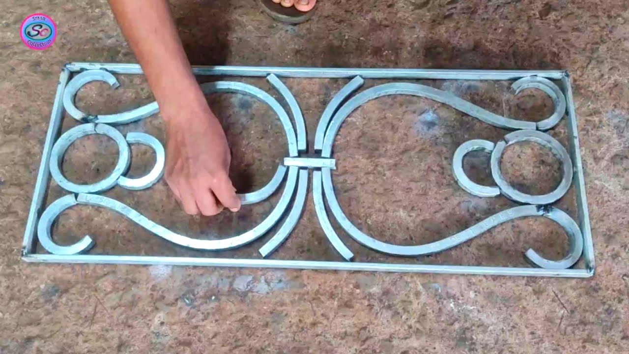 Homemade Grill Design Idea💡.. Window Grill Making...Srana Collection..