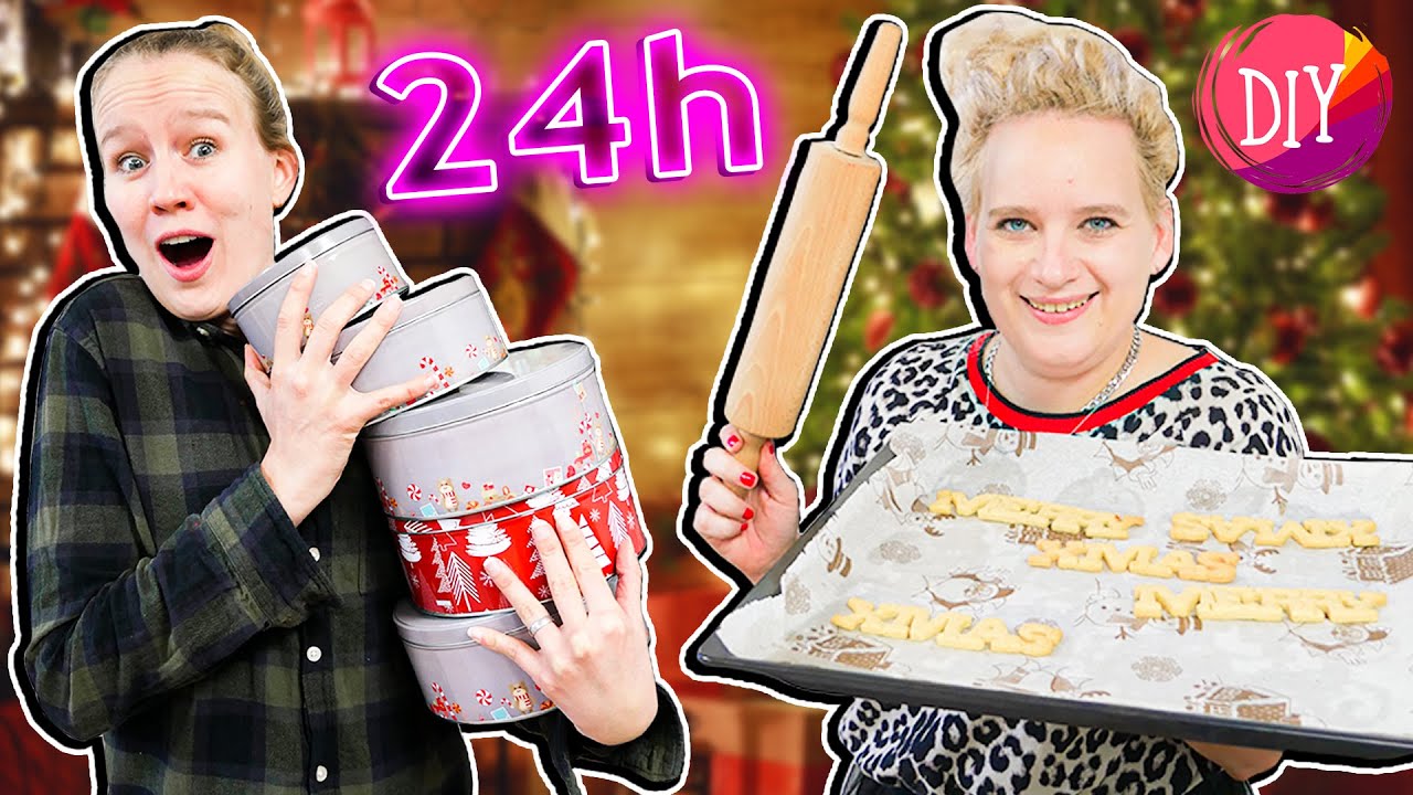 24H WEIHNACHTS BÄCKEREI | WIE VIEL KEKSE KÖNNEN WIR BACKEN?!