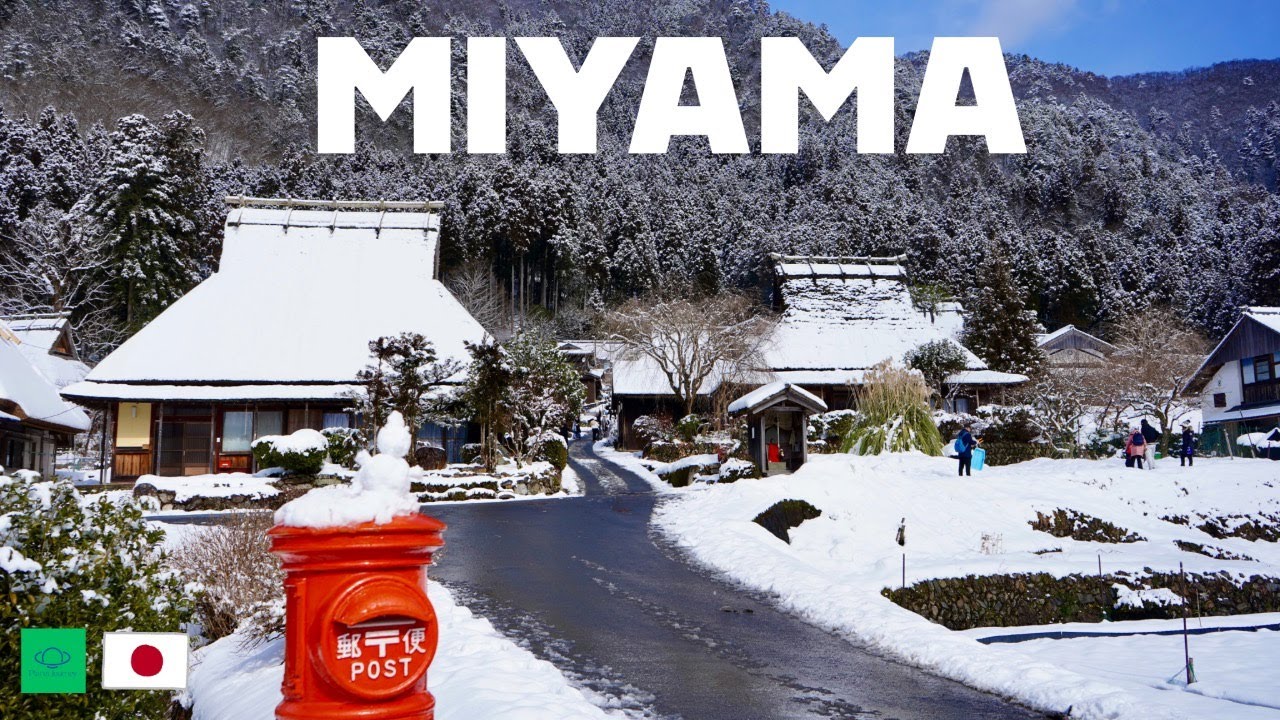 MIYAMA ⛄️/ A Day Trip From Kyoto / Kayabuki Village / Japan Travel 4K Vlog