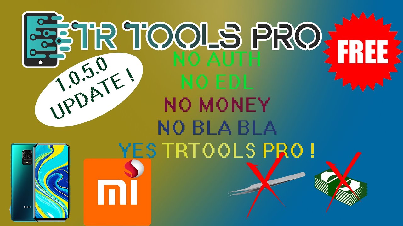 TR Tools Pro Xiaomi Quallcom Yetkili Hesap Olmadan ENG Rom Yükleme