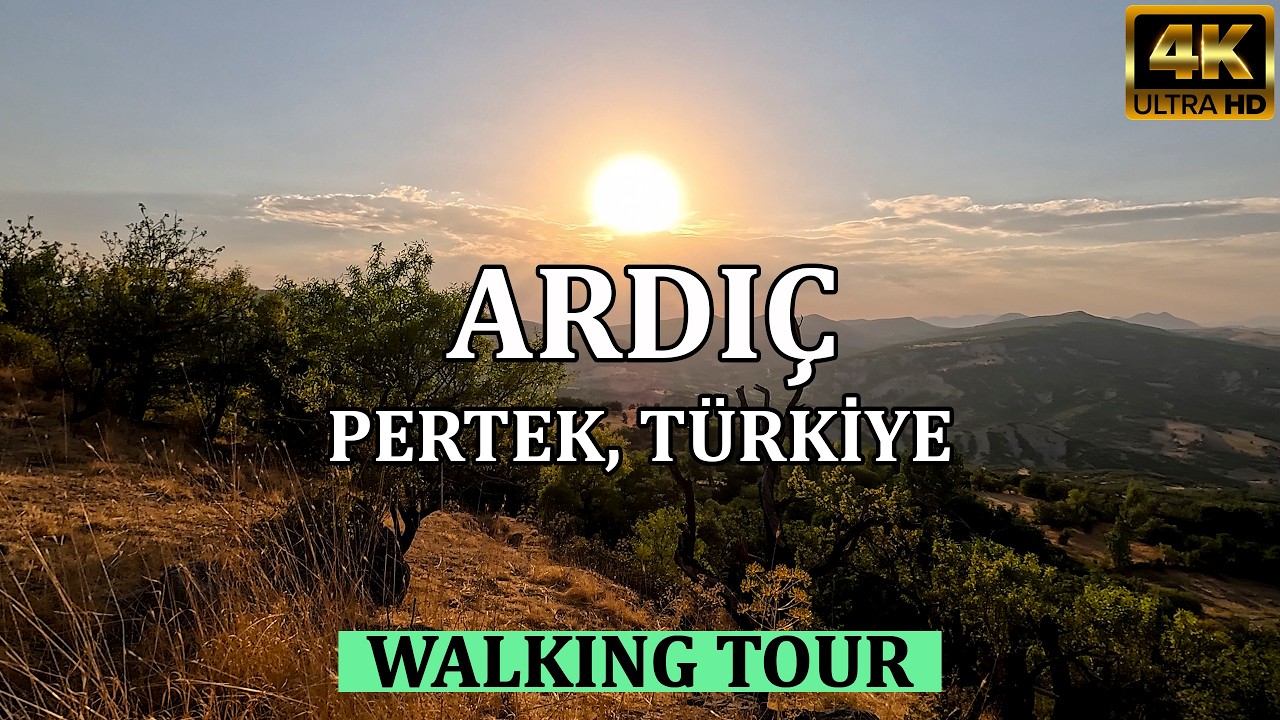 Ardıç Köyü, Pertek, Tunceli (Türkiye) 4K | Yürüyüş Turu - Walking Tour