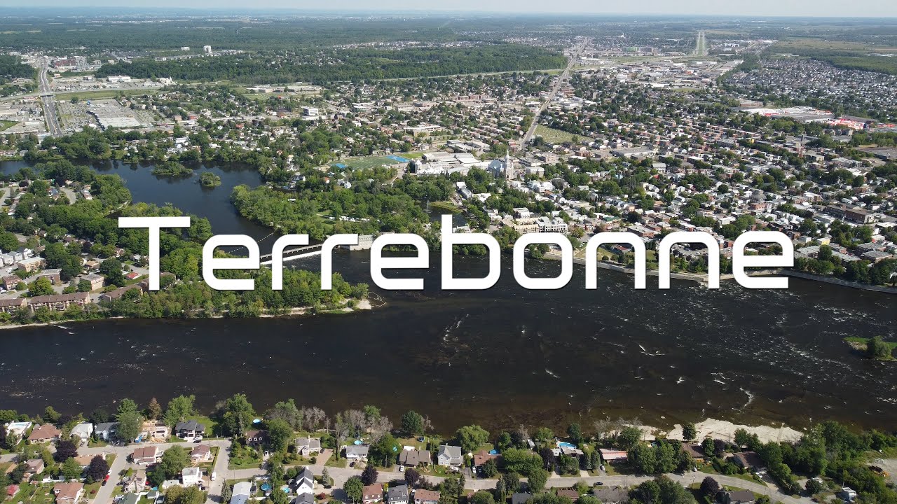 Terrebonne, Le Québec à Vol de Drone, Survol de la Ville de Terrebonne, production cinématique, 4K