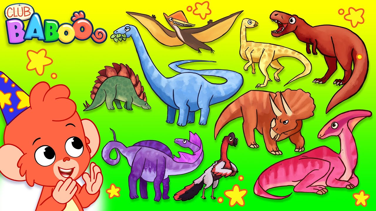 Dinosaur Puzzle | Club Baboo  | LONG 1 HOUR COMPILATION | Watch and Learn Dinosaurs
