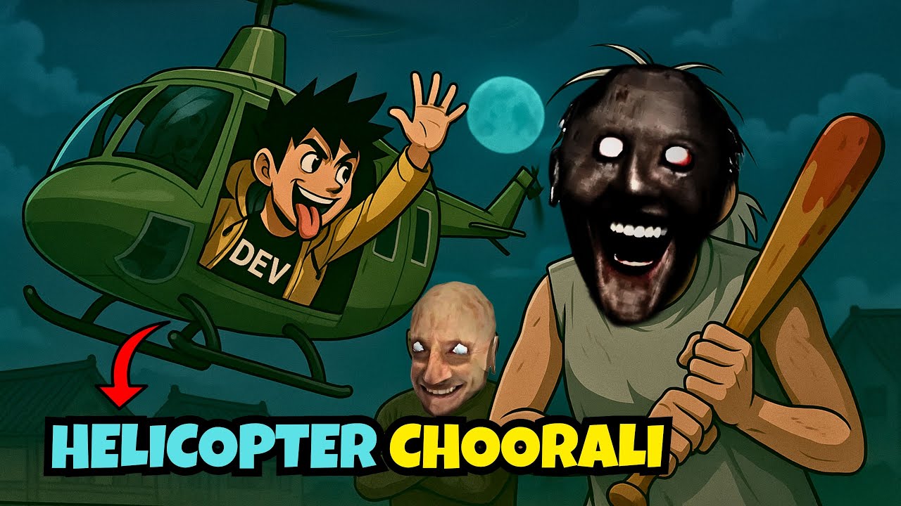 ANGRY GRANNY vs DEV the THIEF | Helicopter Escape 😜