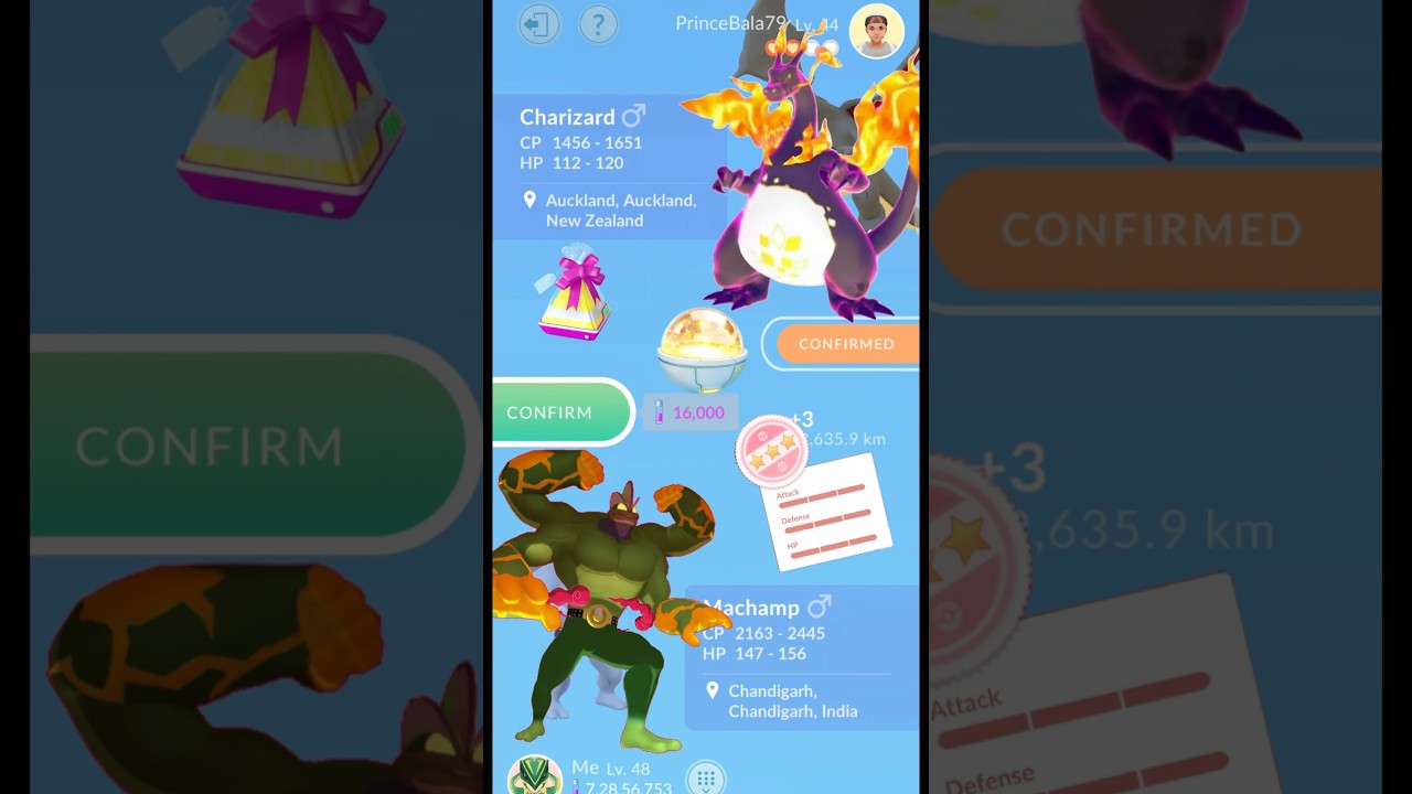 When I Got✨️Shiny Gigantamax Charizard in Trade Pok&eacute;mon Go