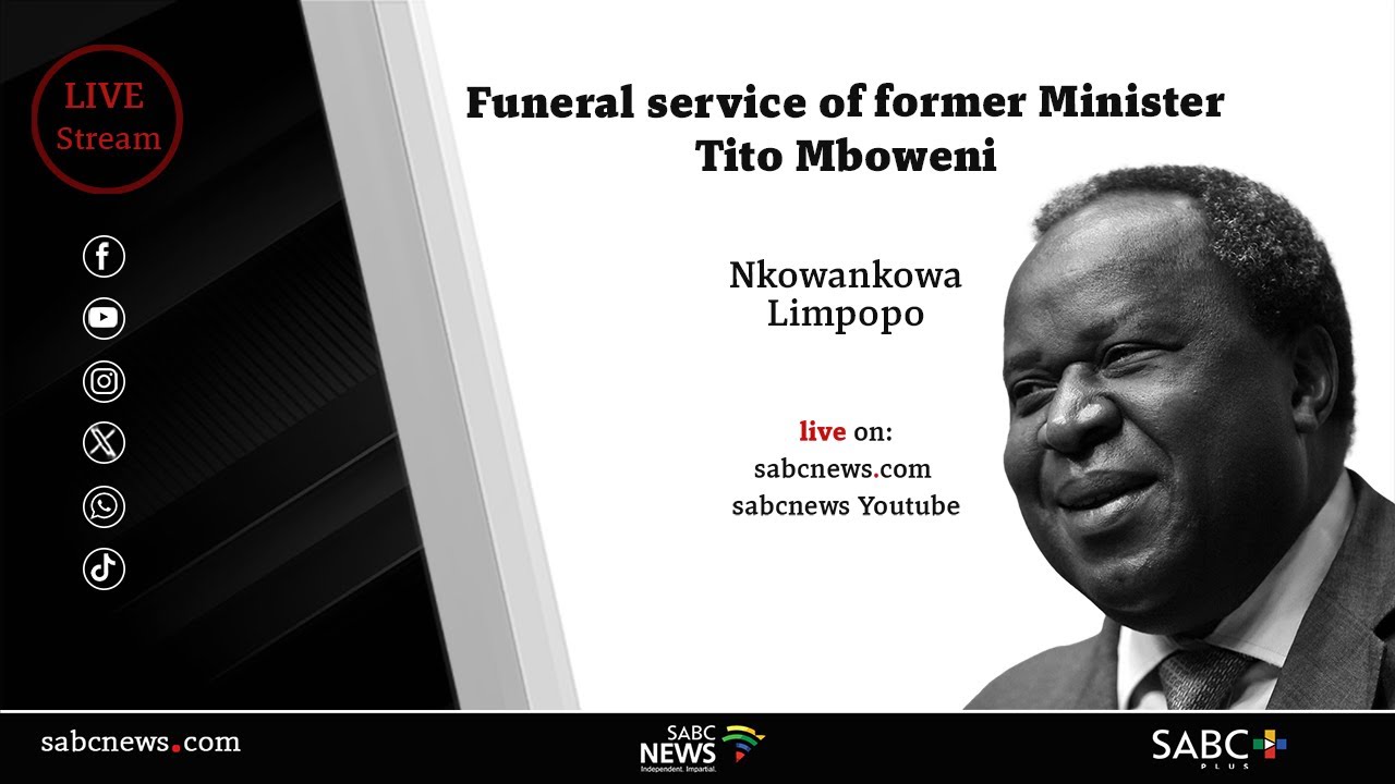 Funeral service of former Minister Tito Mboweni