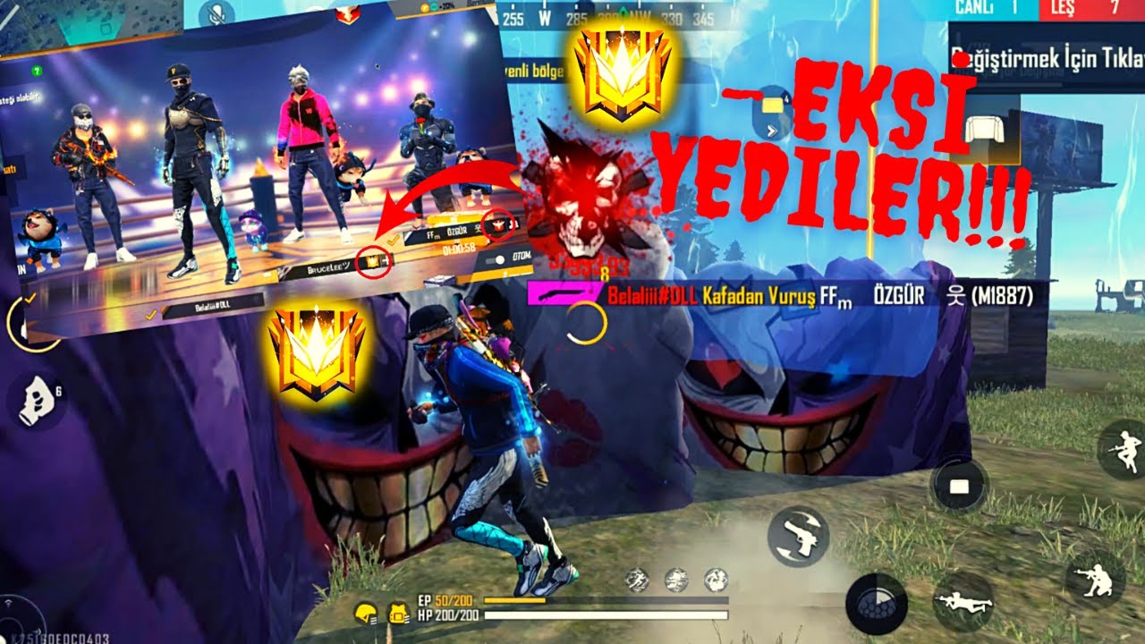 EKSİ YEDİRTTİM !!! SIRALAMA EKİBİNE DENK GELDİK İNTİKAM İ&Ccedil;İN VS ATTIK!! #FREEFIRE #GARENAFREEFIRE