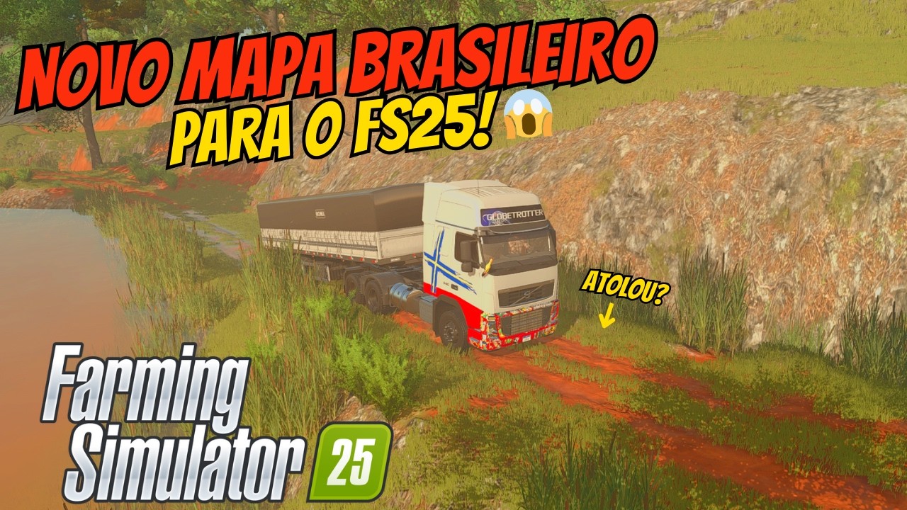 NOVO MAPA BRASILEIRO COM ATOLEIRO E TERRA VERMELHA PARA O FARMING SIMULATOR 25 (TERRAS ALAGADAS)