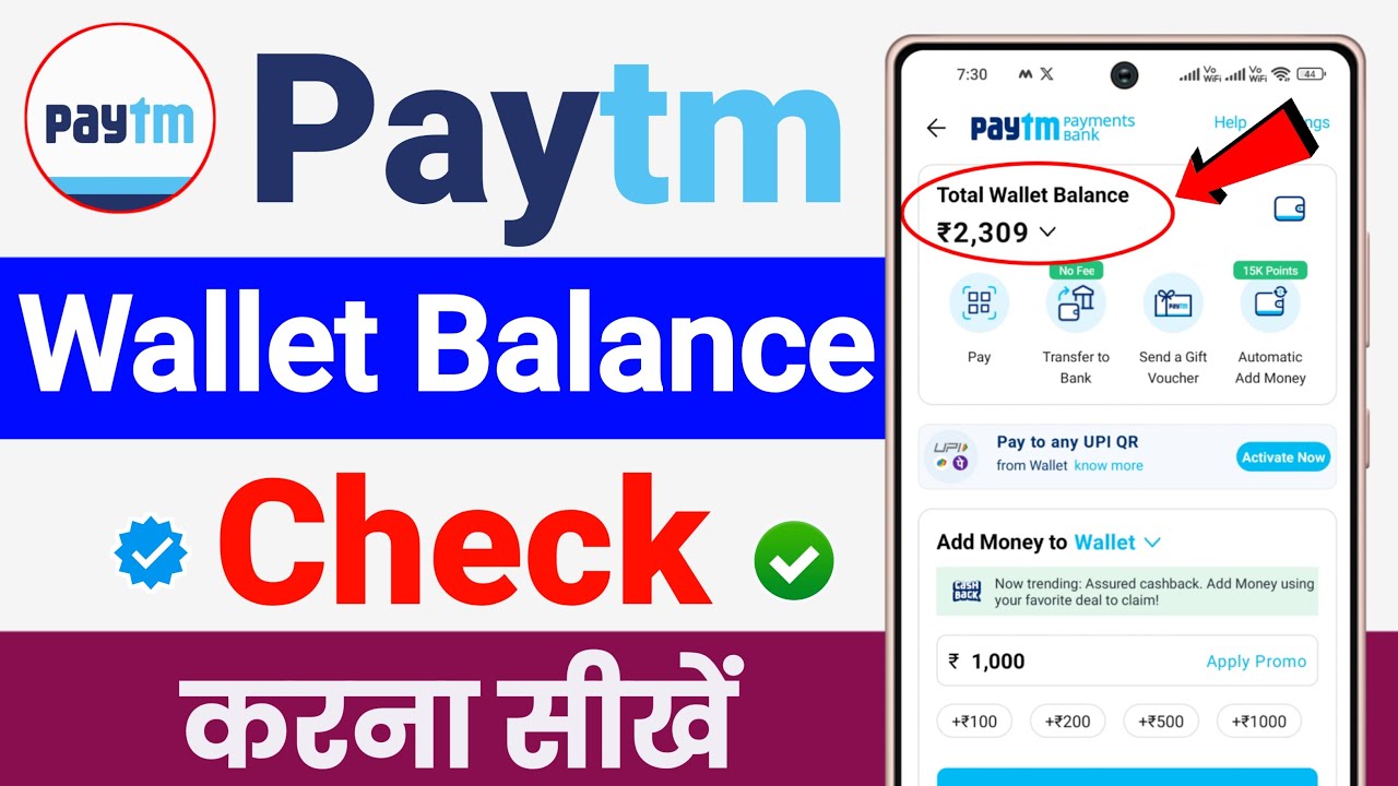 How to check Paytm Wallet balance?