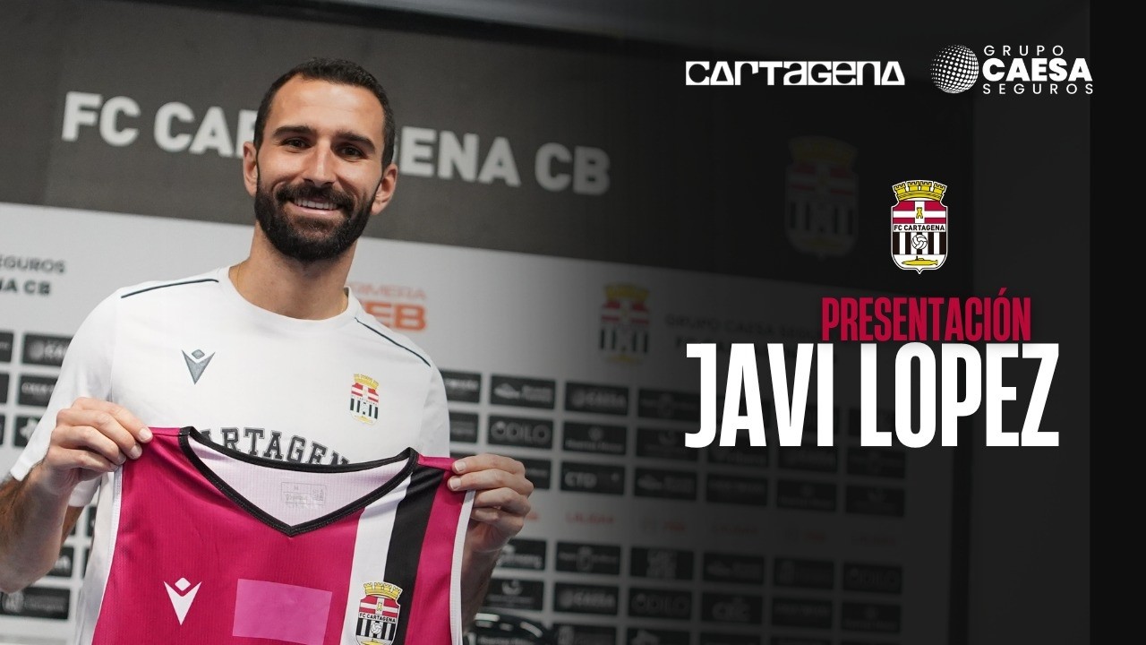 PRESENTACIÓN JAVIER LOPEZ COMO NUEVO JUGADOR DEL GRUPO CAESA SEGUROS FC CARTAGENA CB