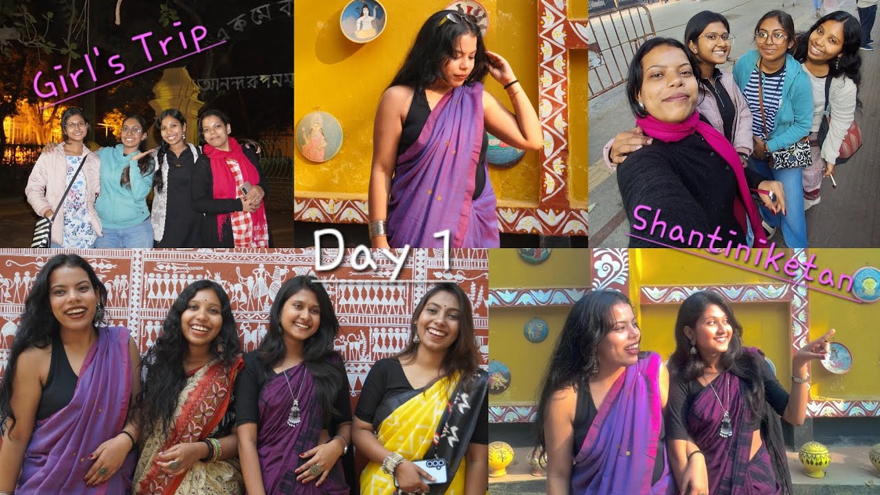 Girl's Trip to Shantiniketan 🌻 | Day 1 | Vlog | Shibangi Sarkar | Srijani Shilpogram | Kopai Nadi | 
