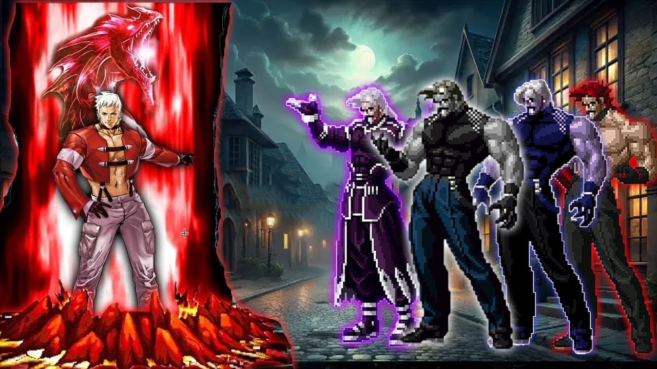 [Mugen KOF] Д. Яширо Ритм против команды Ругала Бернштейна