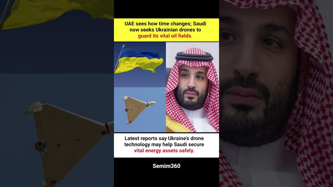 UAE Turns to Ukrainian Drones to Protect Oil Fields #ytshorts #trending