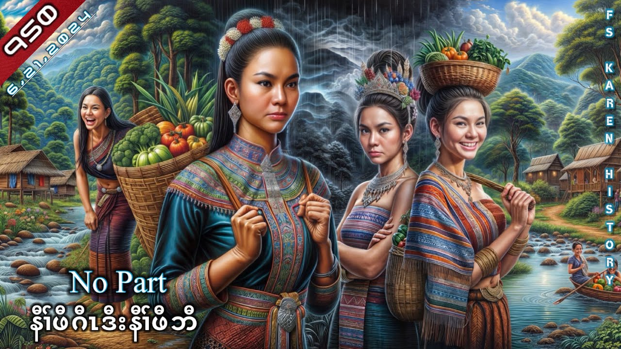 🔴 No. 950  Karen  Story,  No Part ( နီၢ်ဖီဂီၤဒီးနီၢ်ဖီဘီ ) 🔴6 , 21 , 2024  #fs_karen_history