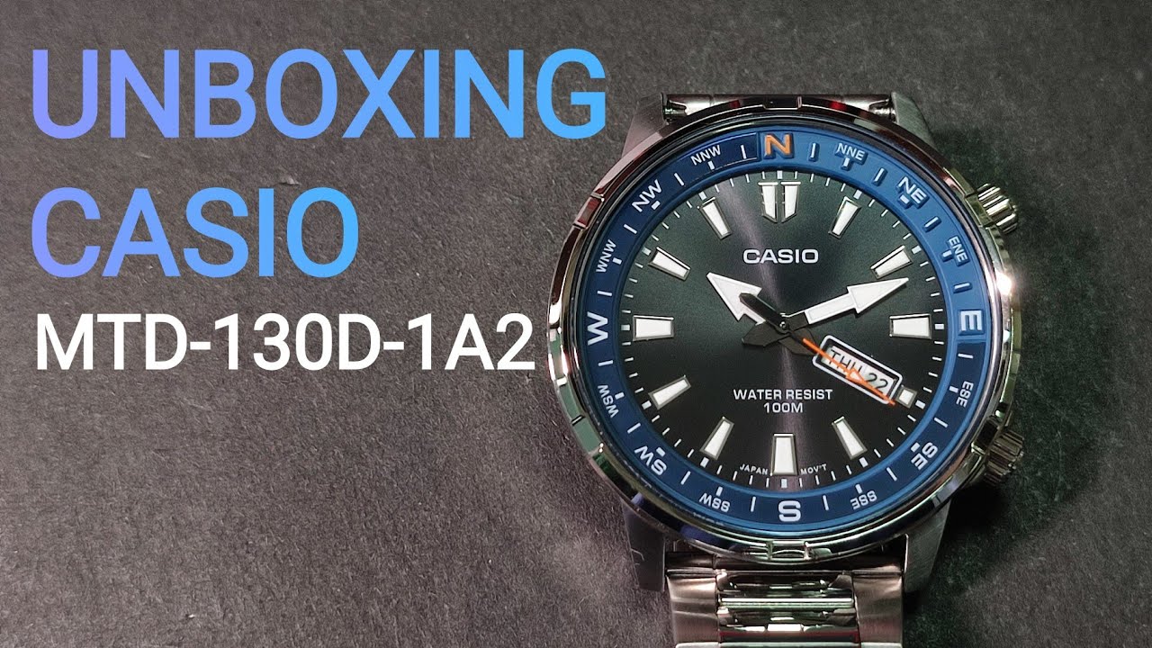 UNBOXING CASIO WATCH MTD-130D-1A2