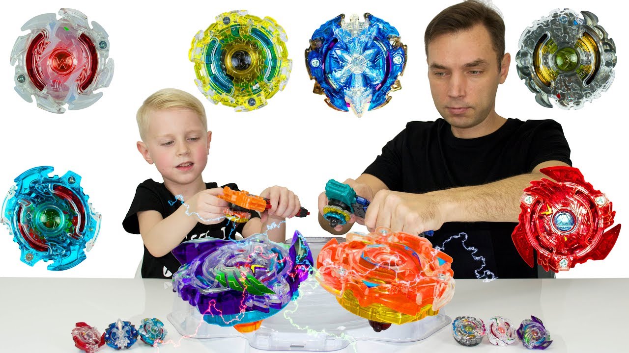 Beyblade Burst. Бейблэйд Берст. Мега Битва Тяжелых и Скоростных Волчков.