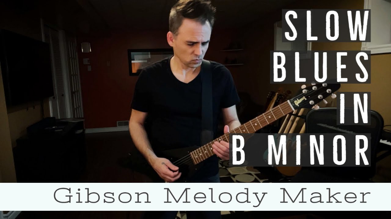 Slow Blues in Bm | Gibson Melody Maker Flying V