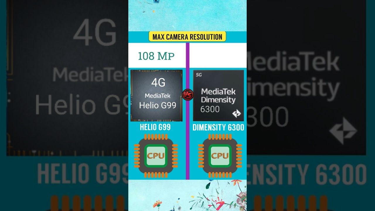 Mediatek Helio G99 vs Dimensity 6300 | 4G 🆚 5G