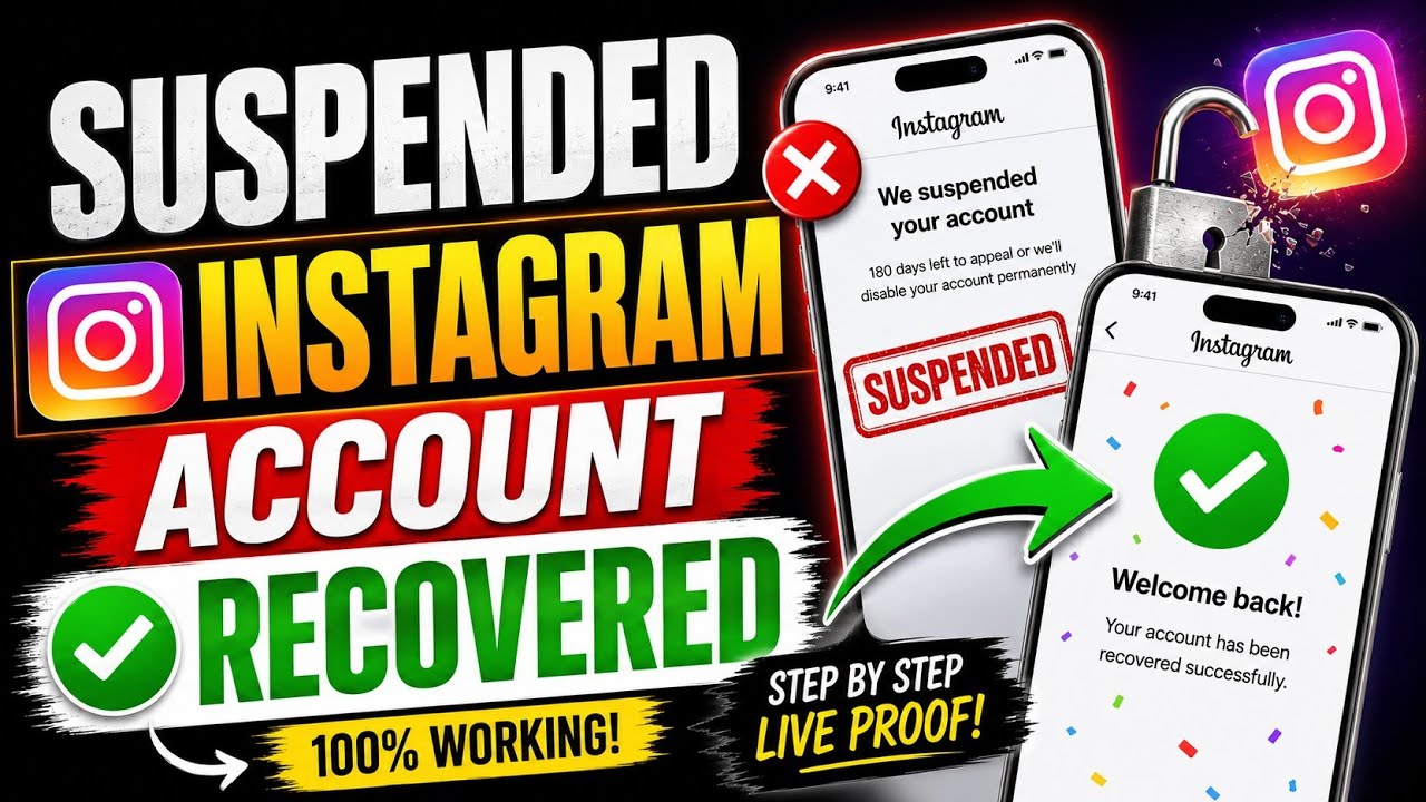 How To Recover Suspended Instagram Account (2026) | Fix Disabled Instagram Account | Latest