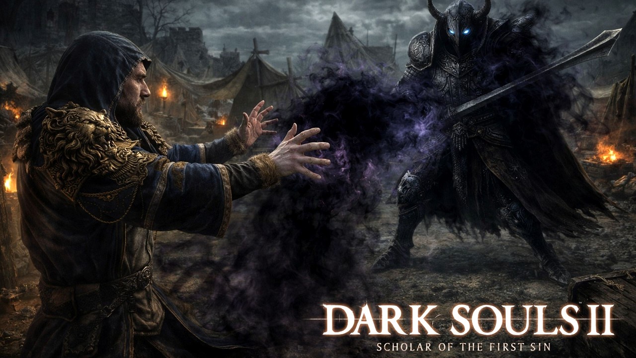 Dark Souls 2. Scholar of the first sin. And now you soul is my!!!!