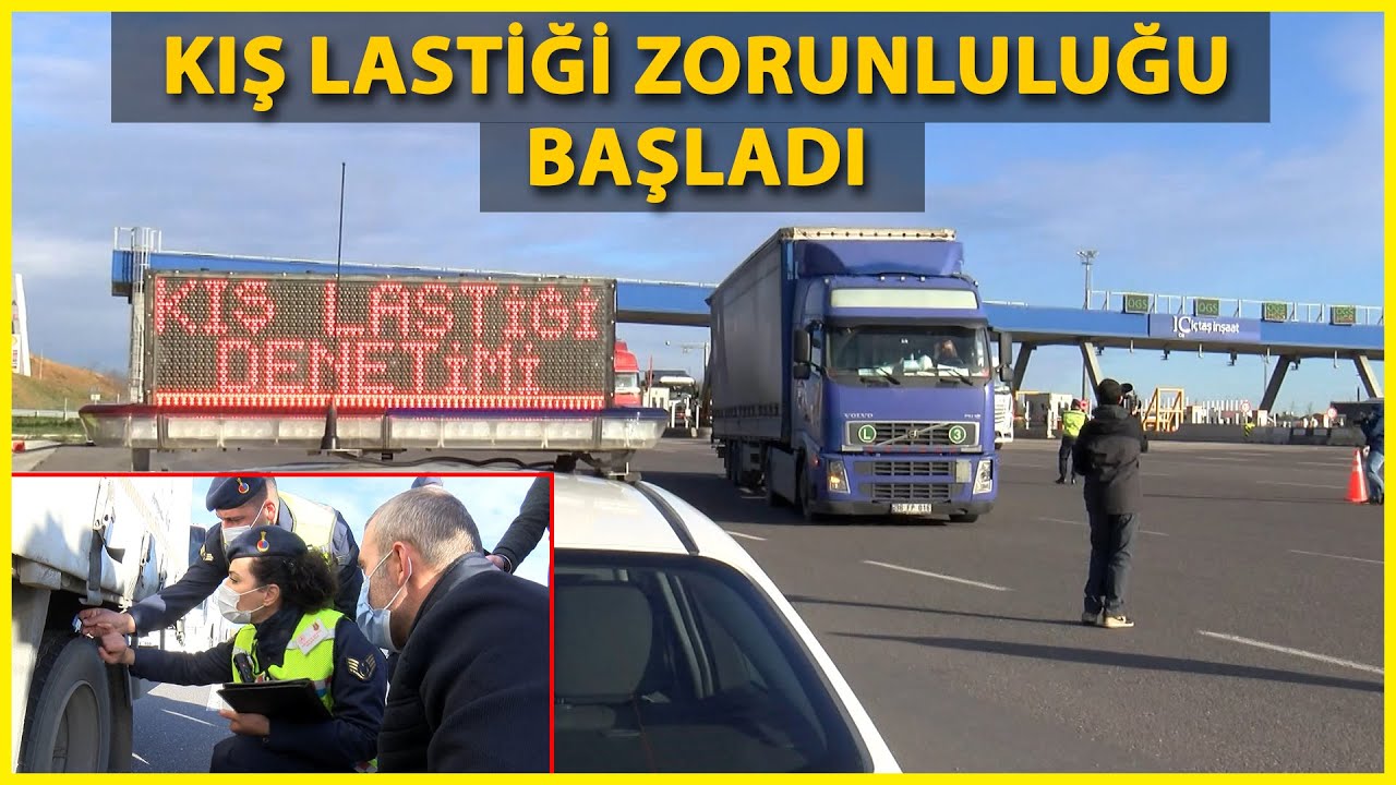 Kuzey Marmara Otoyolu'nda Kış Lastiği Denetimi Yapıldı