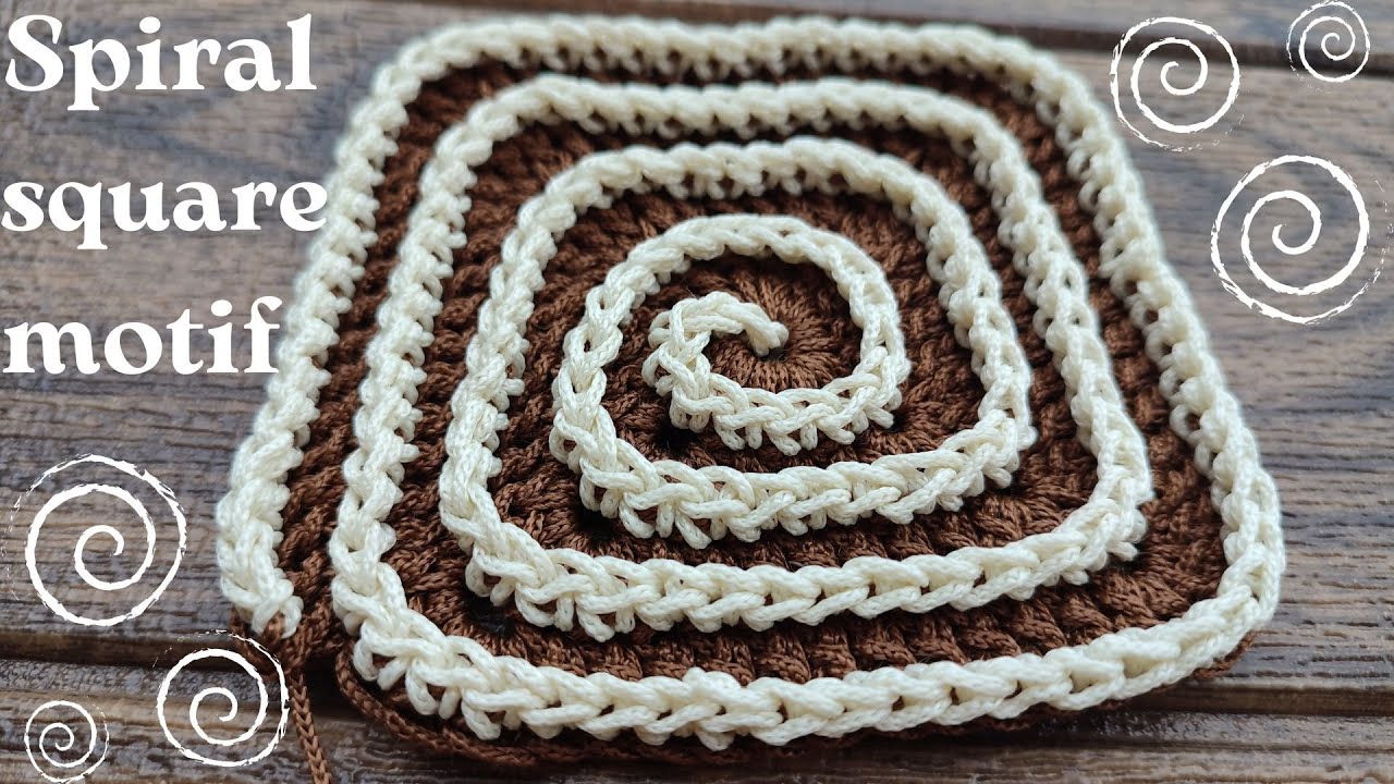 Do you know how to crochet a spiral square motif?