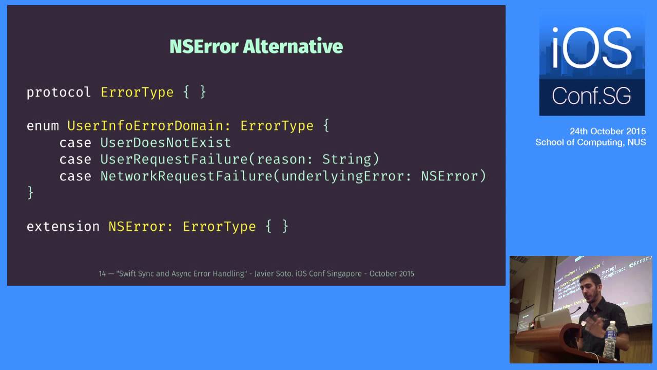 Swift Sync and Async Error Handling - iOS Conf SG 2015