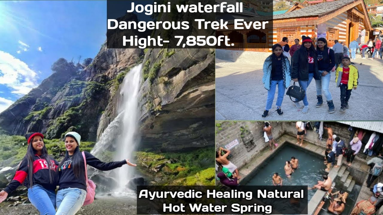 Jogini waterfall Trek in MaNaLi/ vashisht Temple/ Manu Temple/  Best Trek in MaNaLi 🥰😍