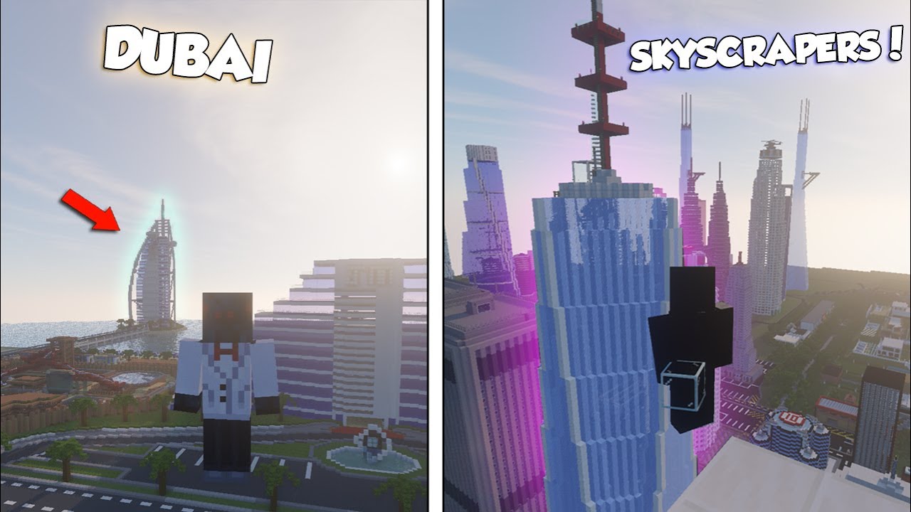 Visting My Old Minecraft Worlds! - Skyscraper City & Dubai!