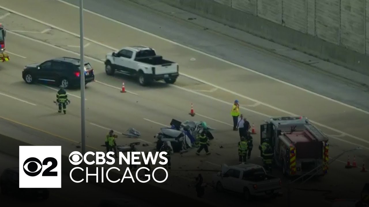 1 dead, 3 hurt in Chicago area Tri-State Tollway crash