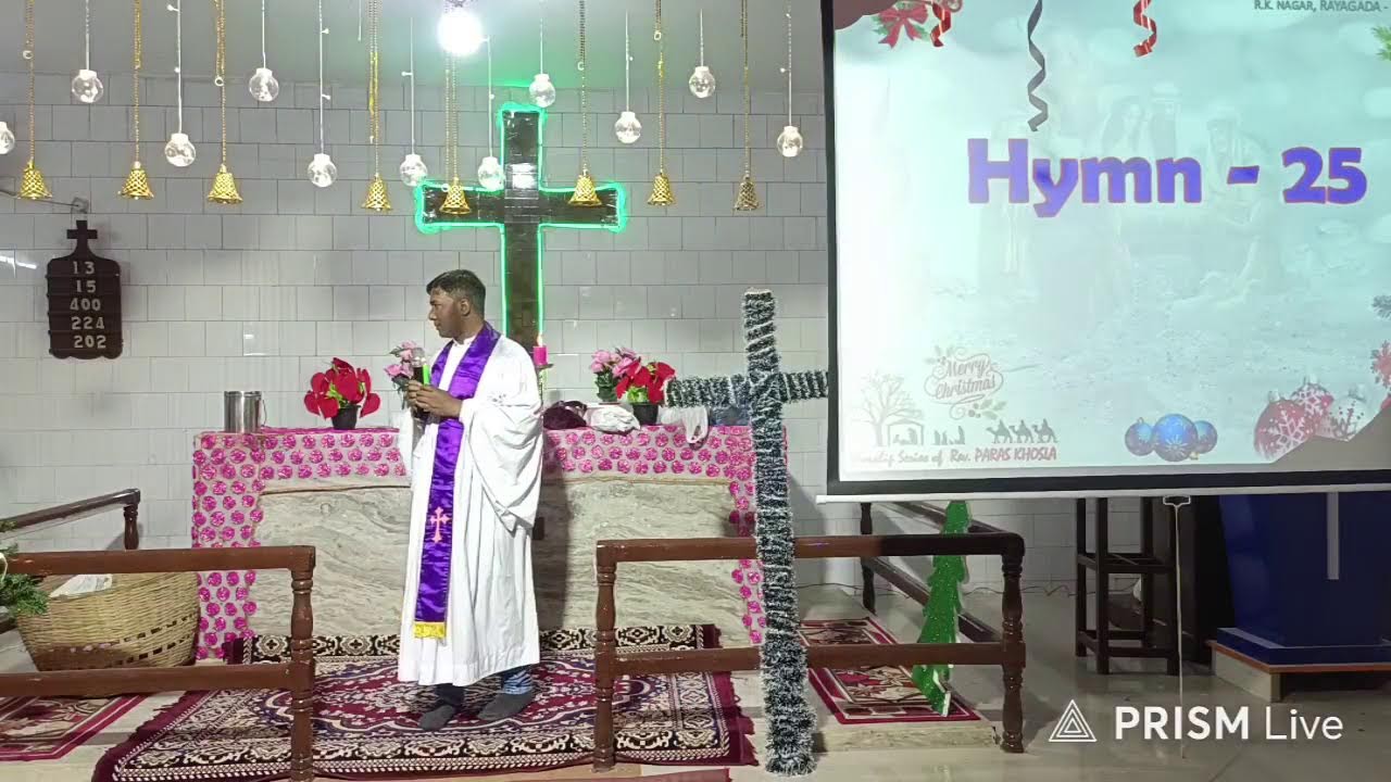 Christmas Eve Worship Service on 24.12.2025 at J.E.L Church, Rayagada.