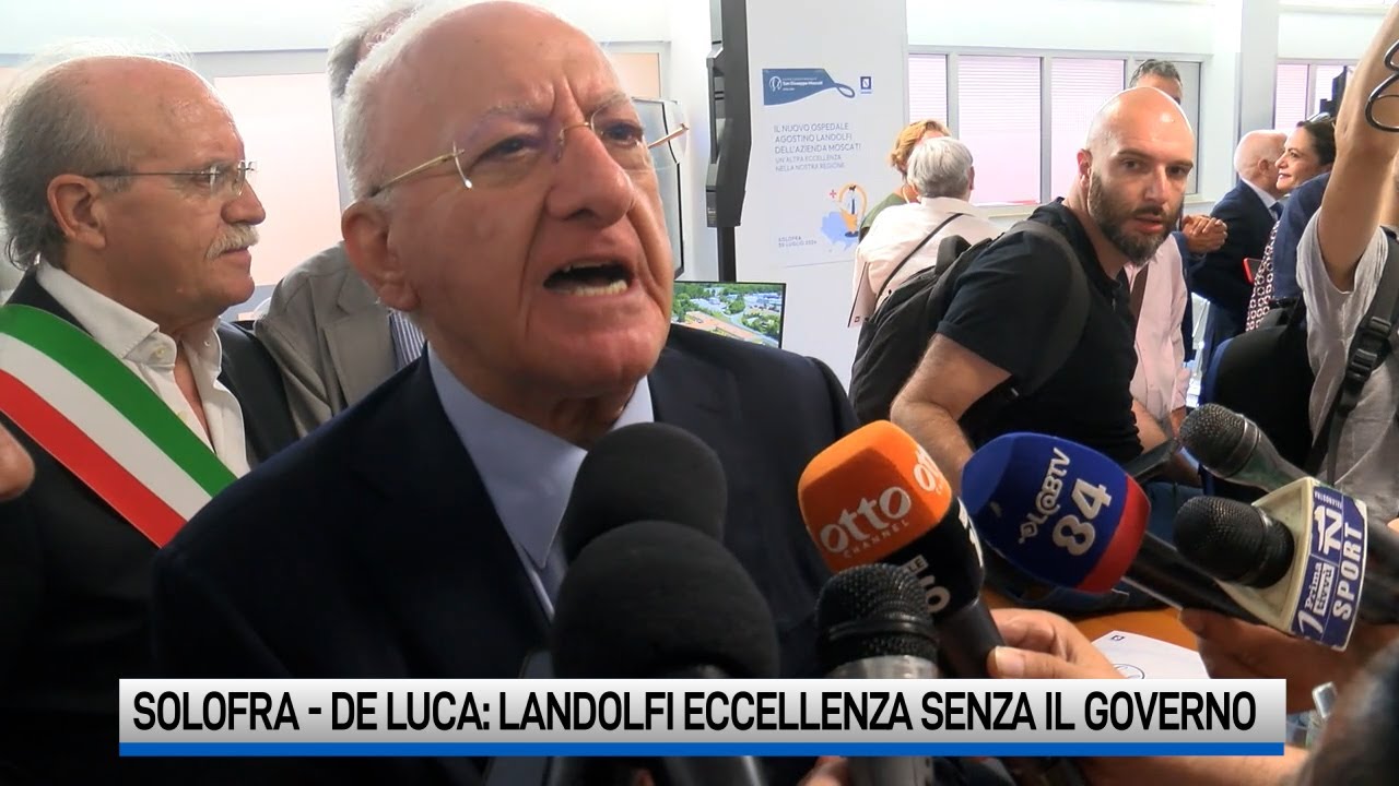 Il presidente  De Luca all’attacco di Meloni: “Governo bugiardo e perditempo”