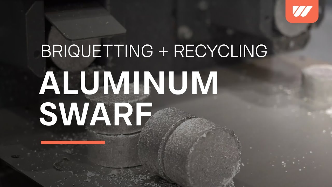 Briquetting and recycling of aluminum swarf / shavings with WEIMA TH 800 M briquette press
