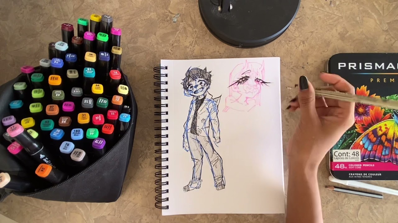 Unboxing + Análisis Sketchbook XL Canson Mix Media / + dibujo en speedpaint ✨💖🔥