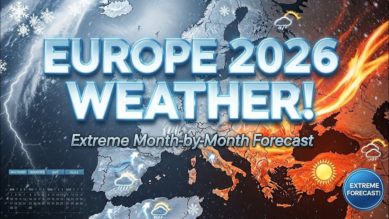 Calendario meteorol&oacute;gico de Europa 2026: &iexcl;Pron&oacute;stico extremo mes a mes!