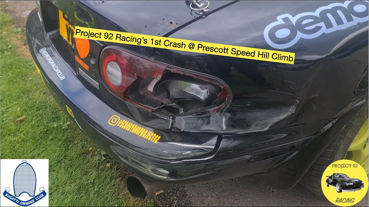 Crash at Prescott Speed Hill Climb