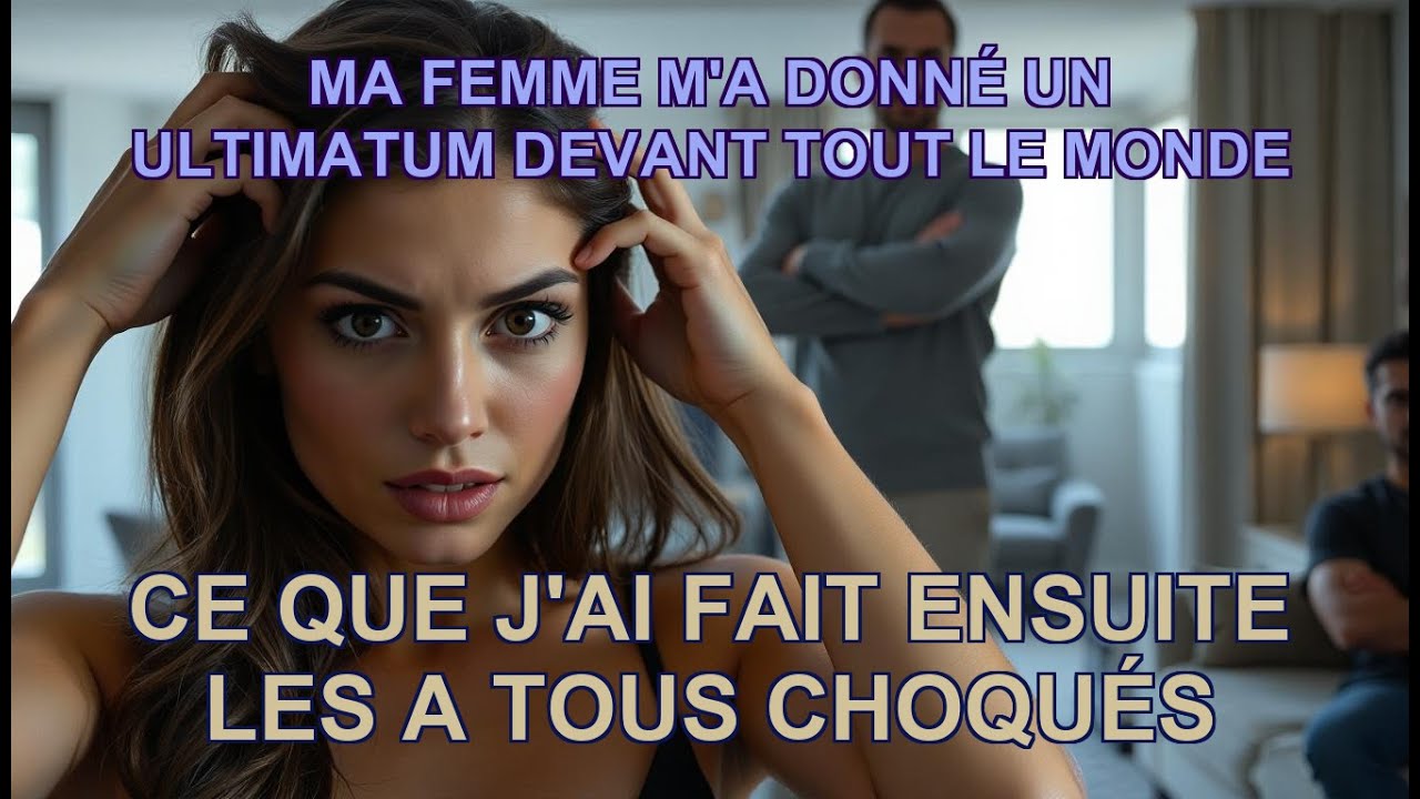 Ma femme m'a donné un ultimatum devant tout le monde, Ce que j'ai fait ensuite les a tous choqués ..