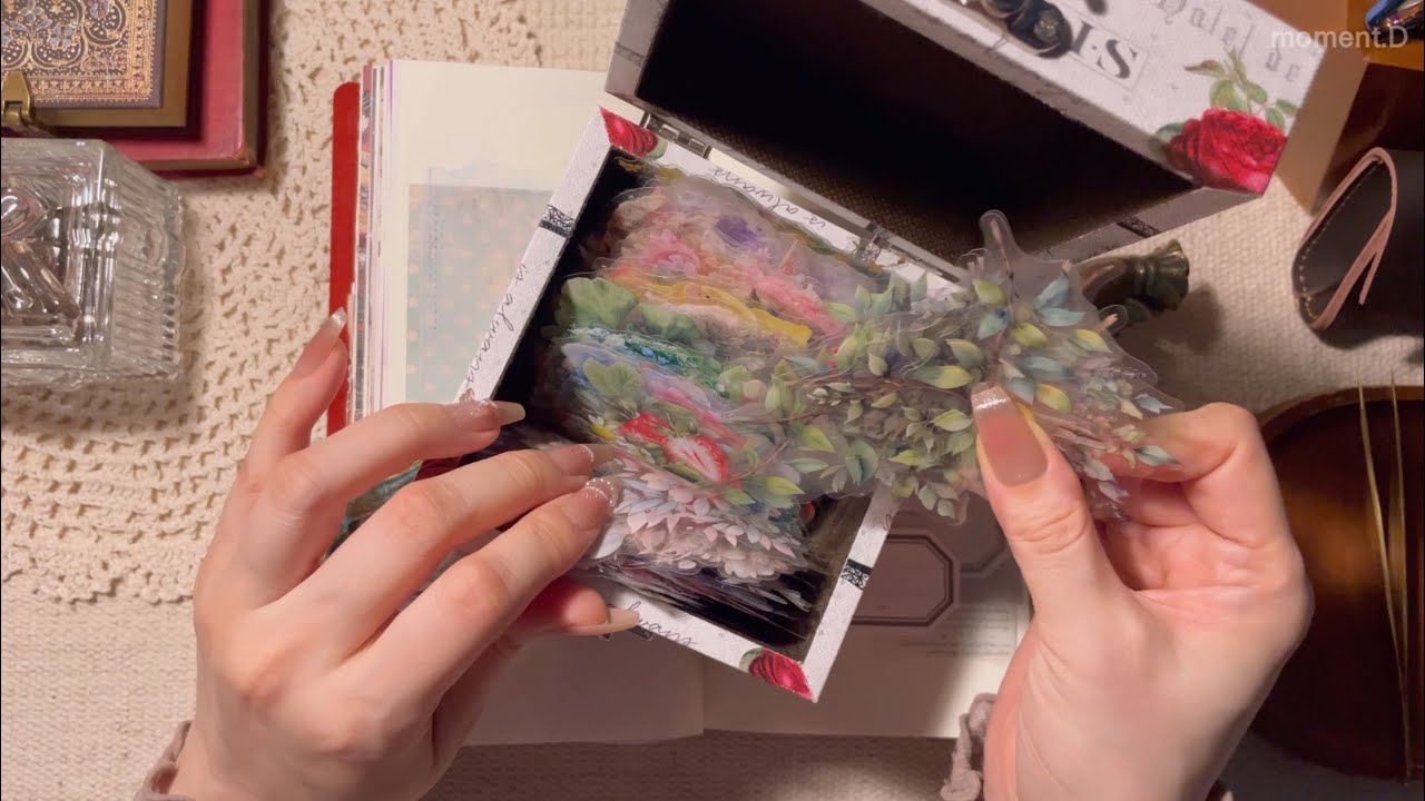 ASMR 싱그러운 그린 테마로 힐링해요🌿 다이어리 꾸미기  Aesthetic Art Journaling #scrapbooking #コラージュ #collage 다꾸