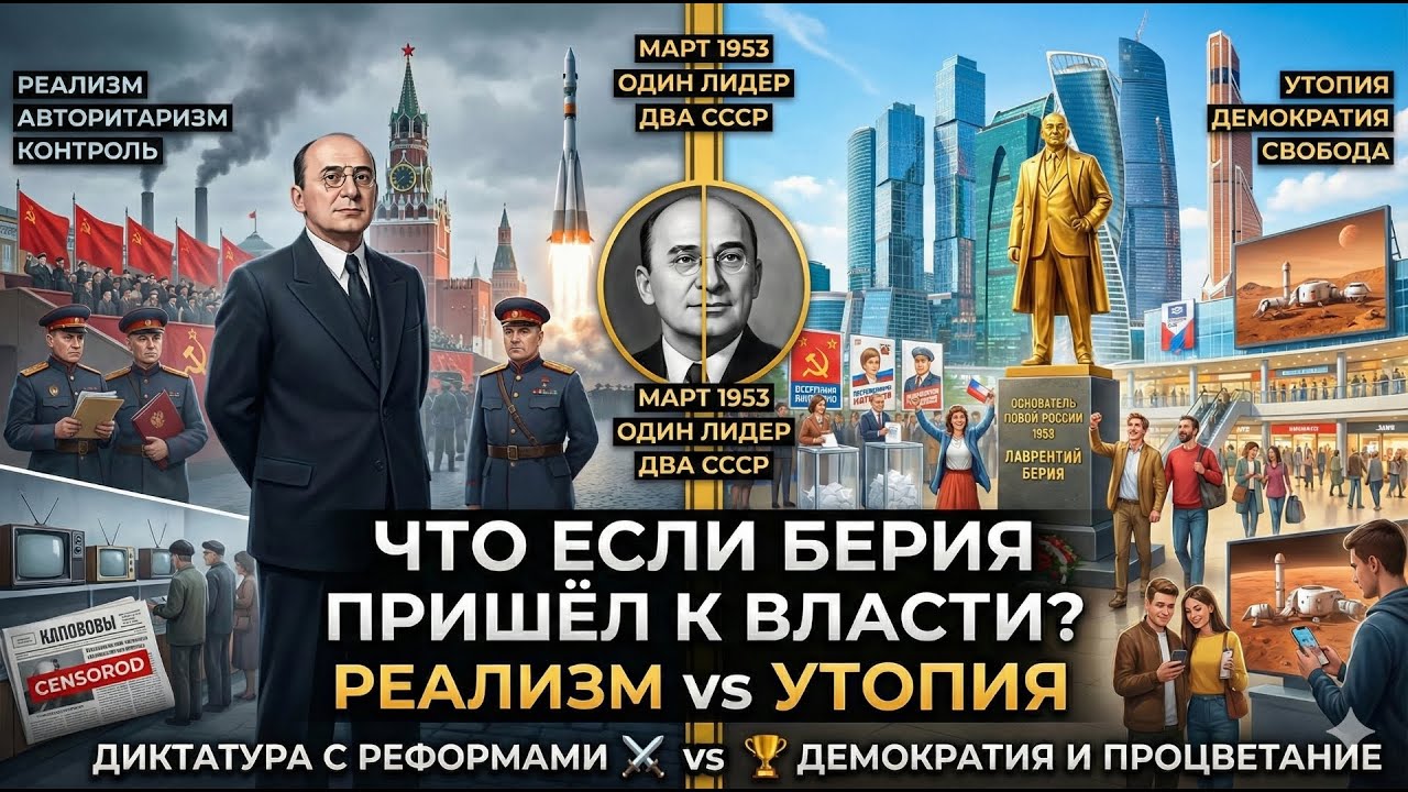 Что если БЕРИЯ пришел к власти вместо Хрущева? РЕАЛИЗМ vs УТОПИЯ