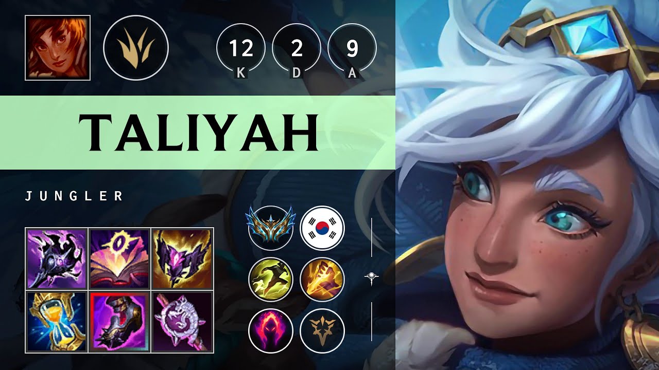 Taliyah Jungle vs Qiyana - KR Challenger Patch 25.16