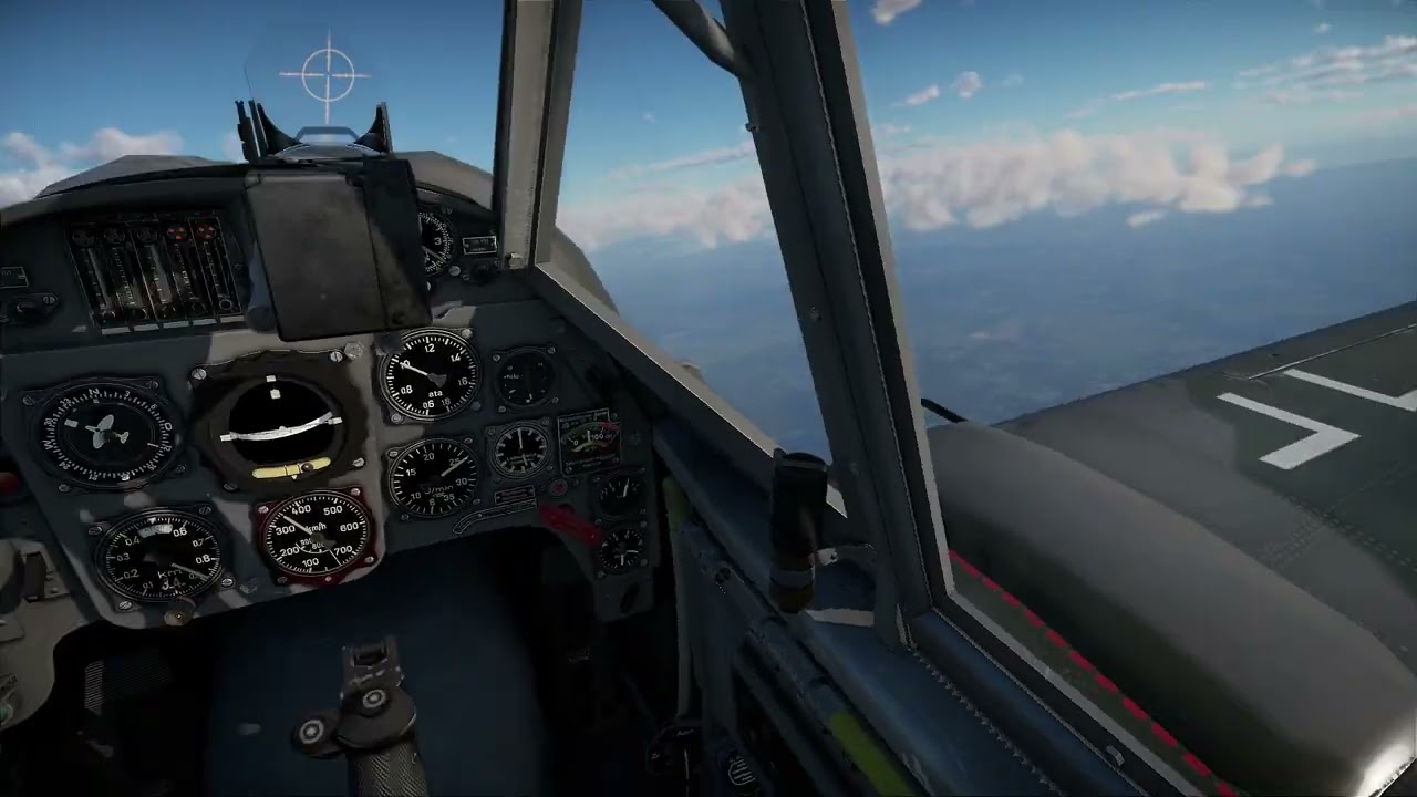 Bf109G14 | 6 kills ace in a flight | War Thunder Sim Battle