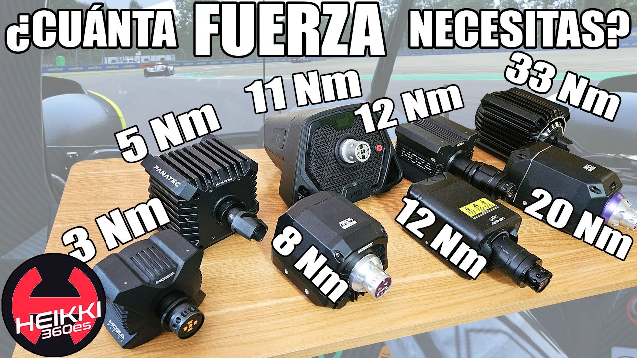 ¿Cuánta fuerza necesitas en un volante para simracing?