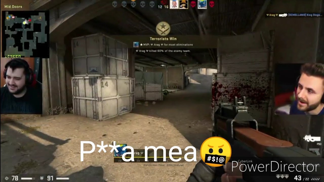 Xslayder si arac joaca cs go| Funny Moments