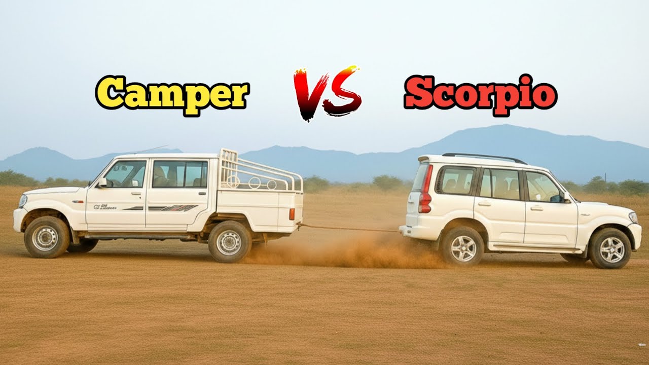 Scorpio vs Bolero Camper🔥Tug Of War | कौन जीतेगा? 