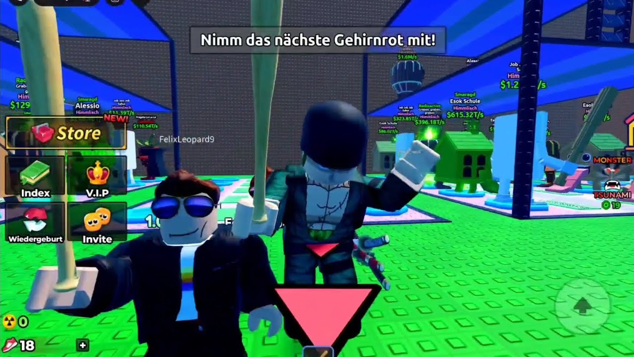 Ich spiele entkomme dem zunami für brainrotts mit game on
