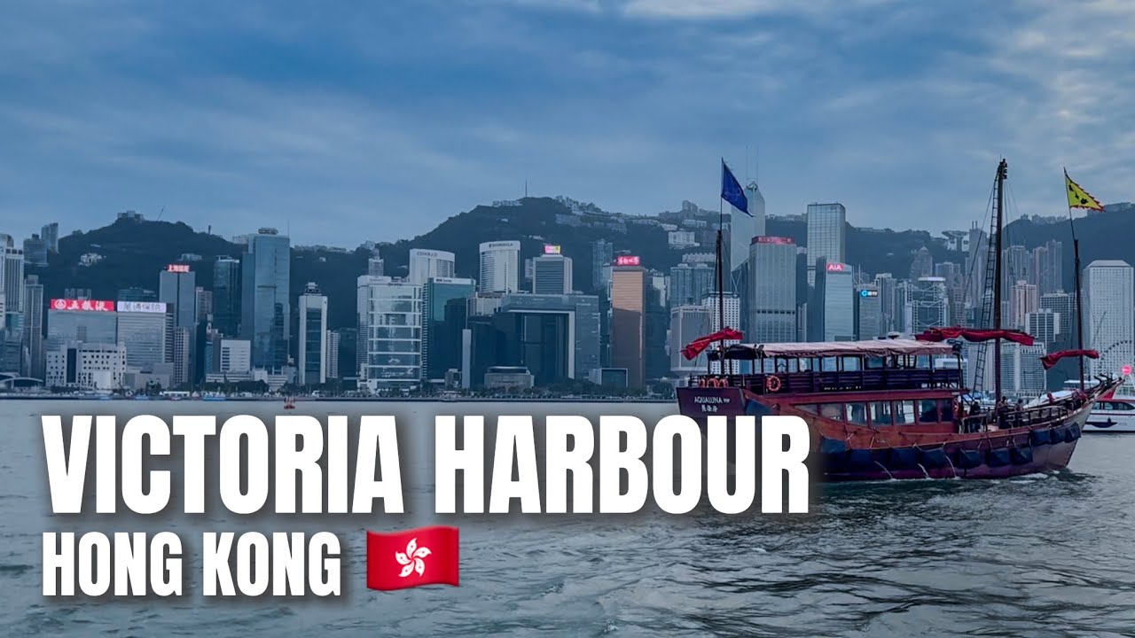 Stunning Panoramic View of Victoria Harbour and Hong Kong Skyline from Tsim Sha Tsui