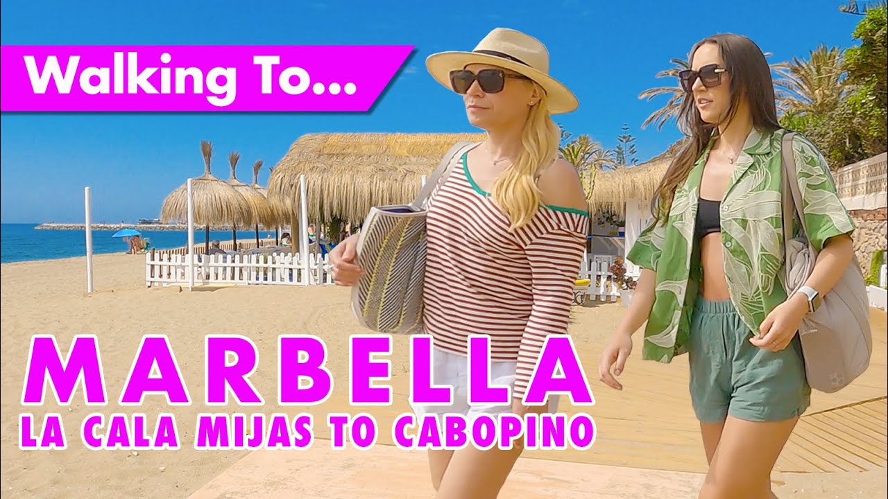 Walking to Marbella - Spring 2023 - La Cala to Cabopino port, Mijas Costa beachfront virtual tour