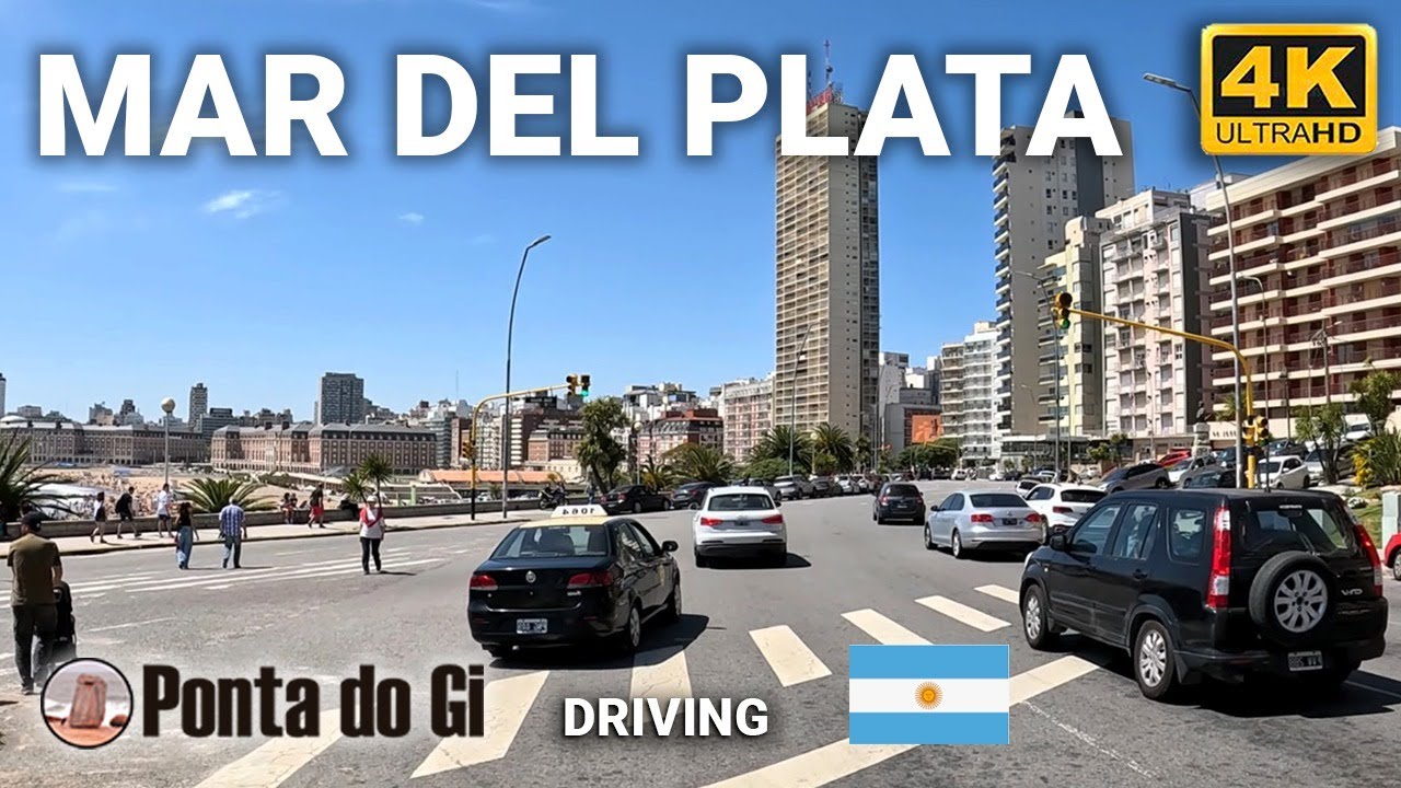 LA PERLA DEL ATLÁNTICO y sus CALLES- CIUDAD de MAR DEL PLATA #driving 4K UHD 2024 COSTA de ARGENTINA