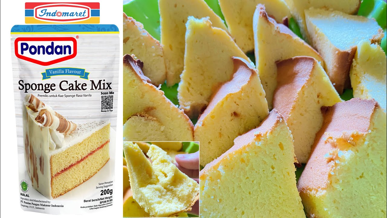 Rahasia ! Bikin Pondan Sponge Cake Mix Yang Benar & Enak | Anti Gagal