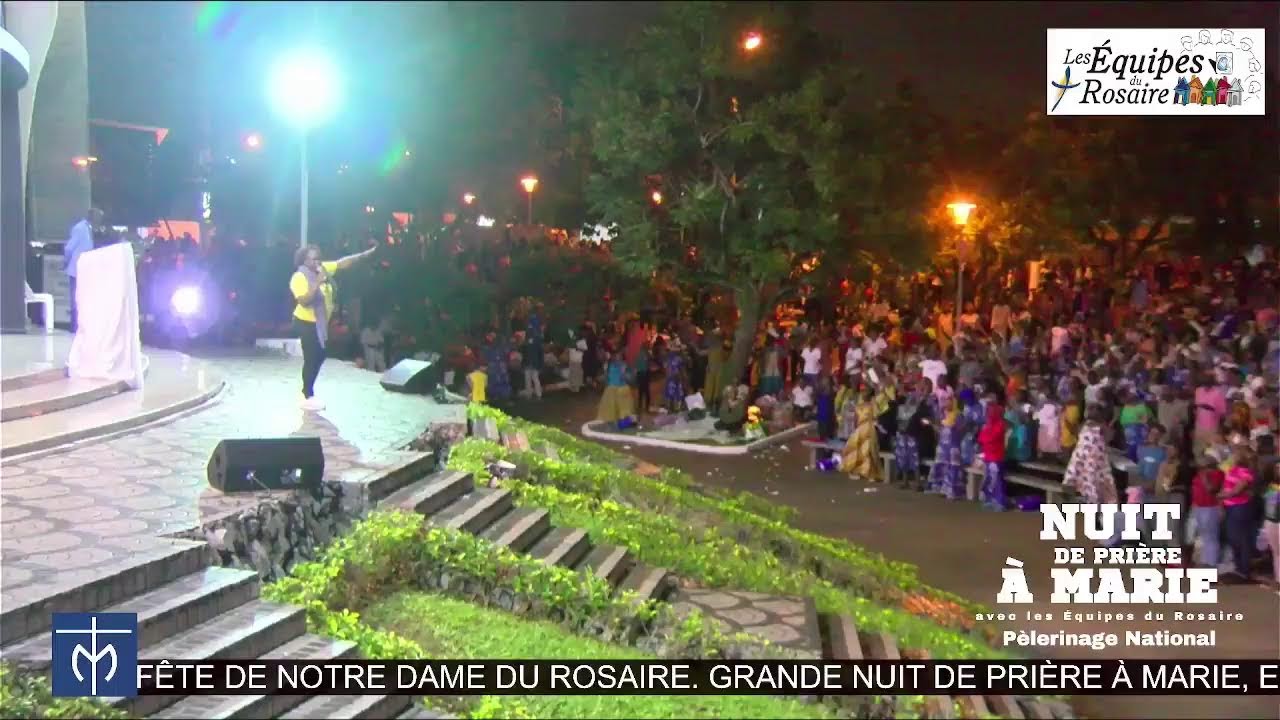 NUIT DE PRIÈRE À MARIE avec les Équipes du Rosaire en Direct du Sanctuaire Marial National